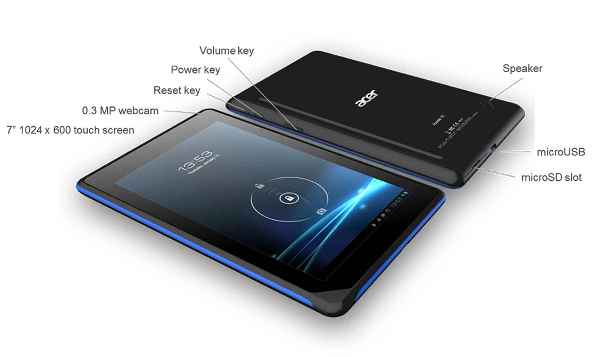 Spesifikasi Acer Iconia B1-A71 Dual Core 16GB Hitam 